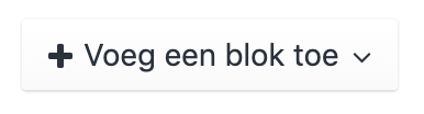 Contentbuilder: voeg een blok toe